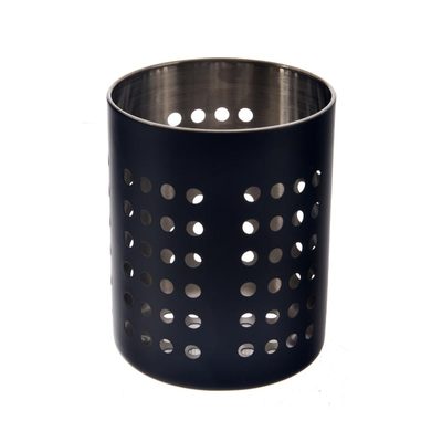 Stojan na příbory nerez BLACK O0356 - pr.10,5cm,v.13cm{% if product.brand.name %} – Morex{% endif %}