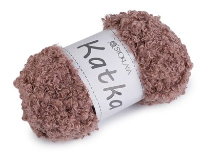 Příze pletací kudrnatá Katka 100 g - 5 (422) pudrovobéžová
