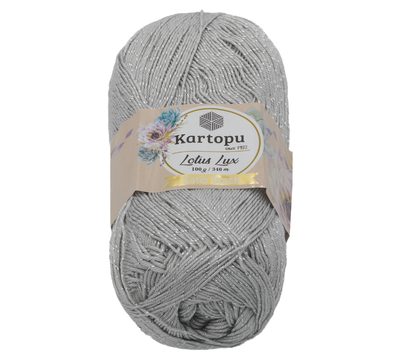Příze LOTUS LUX Šedá 941 100g / 340 m{% if product.brand.name %} – {% endif %}