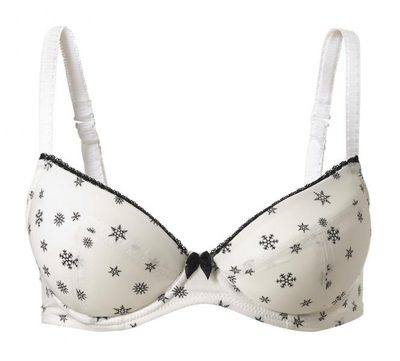 Trinity Plunge Push-Up Podprsenka - Smetanová s Potiskem{% if product.brand.name %} – CHIC by CHANGE{% endif %}