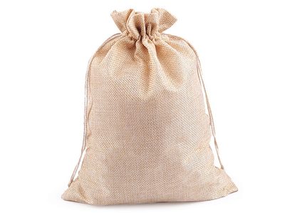 Pytlík 20x27 cm imitace juty{% if variant.name %} – 8 krémová{% endif %}