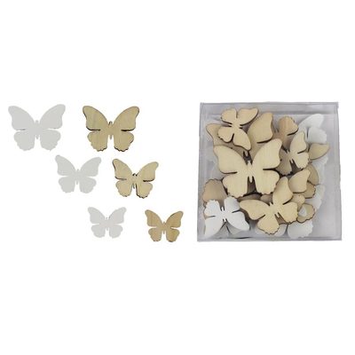 Dekorace motýl 24ks D3080 - 2,8 - 4 x 0,2 x 2,1 - 3,2 cm{% if product.brand.name %} – Morex{% endif %}