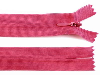 Spirálový zip skrytý šíře 3 mm délka 50 cm Dederon{% if variant.name %} – 146 růžová tmavá{% endif %}