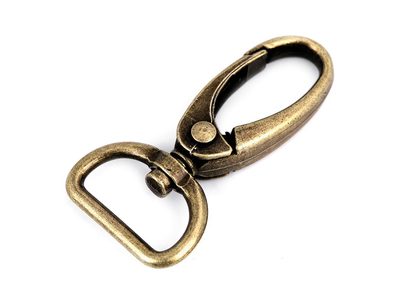 Kovová karabina průvlek 20 mm - 2 KUSY{% if variant.name %} – 3 staromosaz{% endif %}