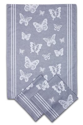 Utěrka Extra savá 50x70 Motýlci - šedá - 3 ks{% if product.brand.name %} – Svitap{% endif %}