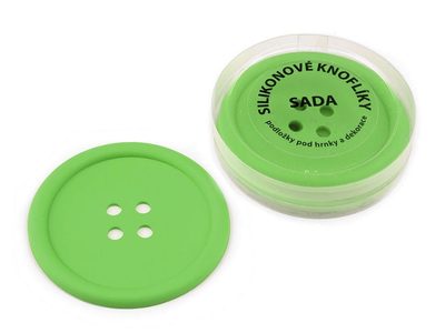 Silikonové knoflíky sada 4 ks{% if variant.name %} – 16 zelená sv.{% endif %}