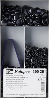 Knoflík stiskací ANORAK 15 mm 100 kusů – fotka 1