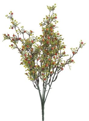 Umělá větvička hloh - červeno-oranžová 35 cm{% if product.brand.name %} – Canea{% endif %}