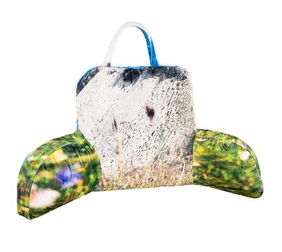 Polštář - opěrka na čtení Zelená,Šedá 2835/217 50x100 cm{% if product.brand.name %} – Bellatex{% endif %}