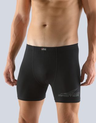 Jednobarevné boxerky s delší nohavičkou s nápisem{% if product.brand.name %} – Gina{% endif %}