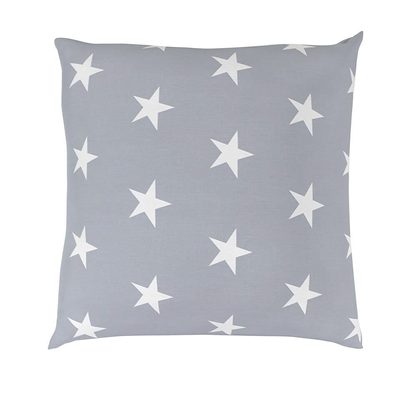 Povlak na polštář hladká bavlna DELUX STARS šedé{% if product.brand.name %} – Kvalitex{% endif %}