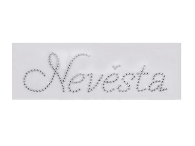 Hot-fix nažehlovací kamínková aplikace na textil Nevěsta{% if product.brand.name %} – Stoklasa{% endif %}