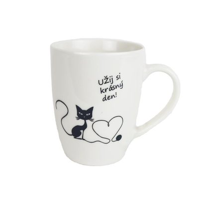 Hrnek kočka s nápisem X8123 - D8.5xH10.9xBD5.6cm{% if product.brand.name %} – {% endif %}