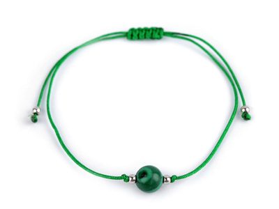 Náramek shamballa s imitací minerálu{% if variant.name %} – 3 zelená{% endif %}