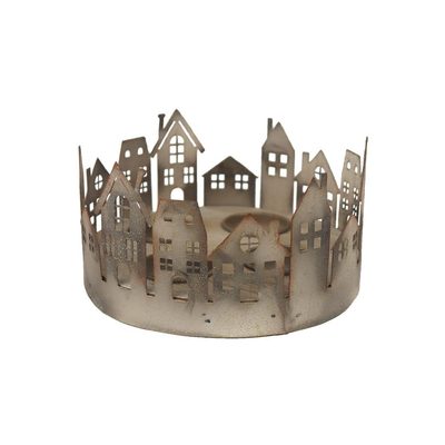 Adventní svícen domečky K3431-29 - dia 16 x 8,5 cm{% if product.brand.name %} – Morex{% endif %}