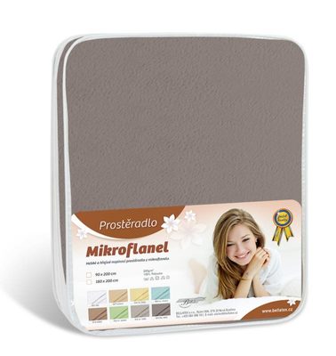 Prostěradlo Mikroflanel - 90x200 cm tmavě šedá{% if product.brand.name %} – Bellatex{% endif %}