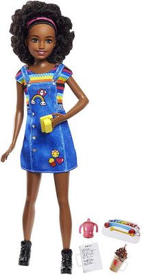 Panenka Barbie chůva 27cm set s 5 doplňky 5 druhů – fotka 1