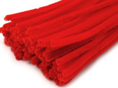 Chlupaté modelovací drátky Ø6 mm délka cca 30 cm, 20 kusů{% if variant.name %} – 3 červená jahoda{% endif %}