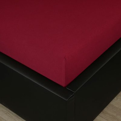 Jersey prostěradlo s lycrou 180x200cm vínové – fotka 1