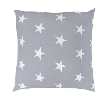 Povlak na polštář hladká bavlna DELUX STARS šedé{% if variant.name %} – 50x50cm{% endif %}