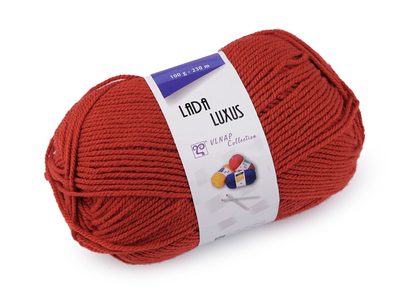 Pletací příze Lada Luxus 100 g{% if variant.name %} – 3 (53125) červená šarlatová{% endif %}