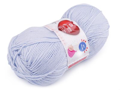 Pletací příze Baby Love a Care 100 g{% if variant.name %} – 5 (580) modrá ledová{% endif %}