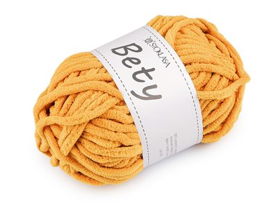 Pletací žinylková příze Bety 100 g{% if variant.name %} – 4 (22) hořčicová{% endif %}