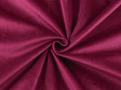 Samet / velvet hladký šíře 280 cm METRÁŽ{% if variant.name %} – 4 (245 g/m²) vínová{% endif %}
