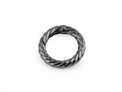 Karabina kulatá ozdobná Ø20 mm{% if variant.name %} – 2 nikl černý{% endif %}