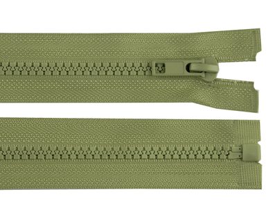 Kostěný zip šíře 5 mm délka 100 cm bundový{% if variant.name %} – 263 zelenošedá{% endif %}