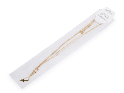 Náhrdelník z nerezové oceli dvojitý, křížek{% if product.brand.name %} – Stoklasa{% endif %}