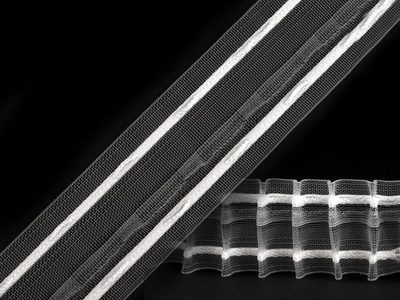 Záclonovka šíře 40 mm tužkové řasení návin 50 metrů{% if product.brand.name %} – Galanterka{% endif %}