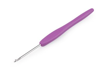 Háček na háčkování se silikonovou rukojetí vel. 2,5-6{% if variant.name %} – 2 (3 mm) náhodná barva{% endif %}