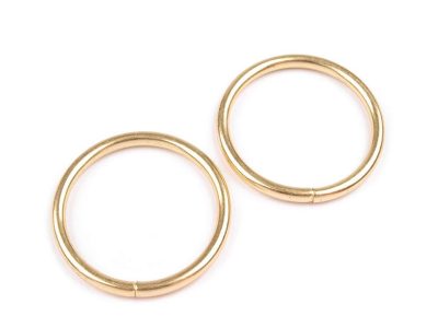 Kroužek Ø30 mm na koženou galanterii 10 kusů{% if variant.name %} – 2 zlatá sv.{% endif %}