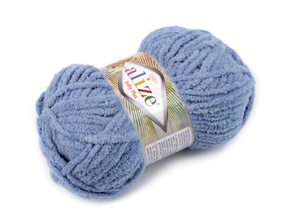 Pletací příze Alize Softy Plus 100 g - 6 (374) modrá nebeská