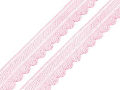Elastická krajka šíře 25 mm METRÁŽ{% if variant.name %} – 2 růžová sv.{% endif %}