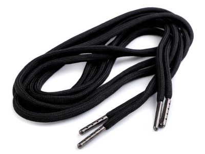 Oděvní šňůra s koncovkami do kapucí, délka 130 cm 2 kusy{% if variant.name %} – 2 černá{% endif %}