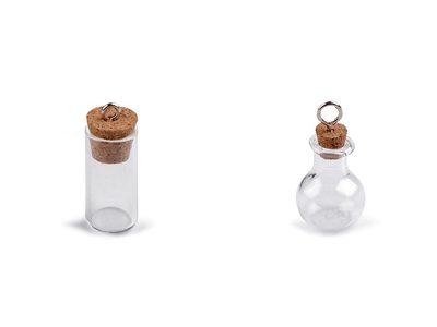 Skleněný přívěsek lahvička / zkumavka{% if product.brand.name %} – Stoklasa{% endif %}