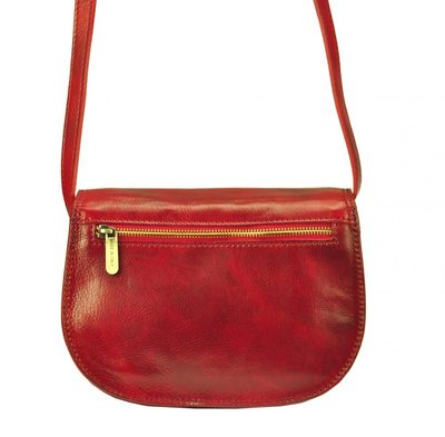 Kožená crossbody dámská kabelka Enila I Fratelli burgundská červená – fotka 3
