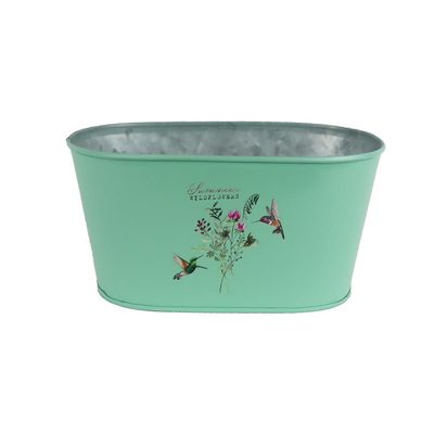 Květináč plechový ovál K7073/1 - výška 10 cm{% if product.brand.name %} – {% endif %}