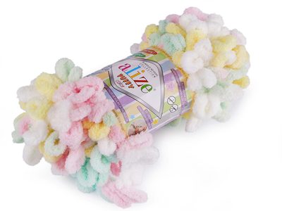Pletací příze Alize Puffy color 100 g{% if variant.name %} – 4 (5862) žlutá světlá{% endif %}