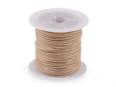 Šňůrka hlazená, lesklá Ø1 mm{% if variant.name %} – 2 béžová velbloudí{% endif %}