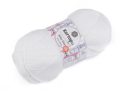 Pletací příze Baby One 100 g{% if variant.name %} – 5 (010) bílá{% endif %}