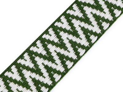 Popruh oboustranný PES šíře 38 mm METRÁŽ{% if variant.name %} – 2 zelená{% endif %}