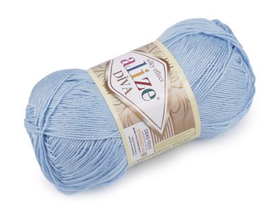Pletací příze Alize Diva 100 g{% if variant.name %} – 6 (350) modrá světlá{% endif %}