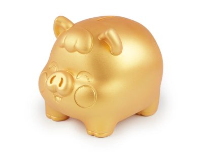 Zlaté prasátko pro štěstí / pokladnička, velké{% if product.brand.name %} – Stoklasa{% endif %}