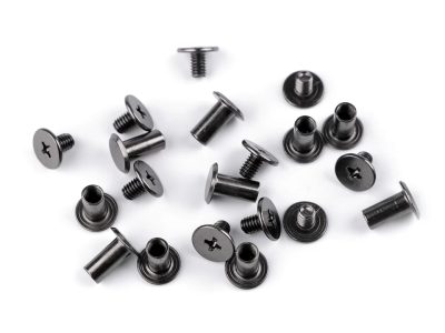 Sedlářský nýt šroubovací Ø10 mm 10 párů{% if variant.name %} – 2 nikl černý{% endif %}
