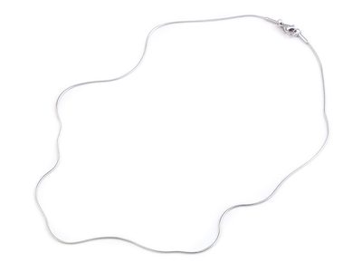 Hadí řetízek z nerezové oceli 0,09x43 cm{% if variant.name %} – stříbrná{% endif %}