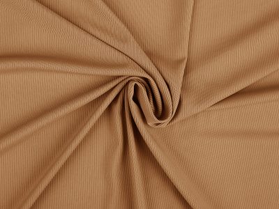 Úplet žebrovaný PES METRÁŽ{% if variant.name %} – 2 (200 g/m²) béžová velbloudí{% endif %}