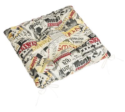 Sedák Adéla prošívaný Červená,Černá,Bílá 41/228 40x40 cm{% if product.brand.name %} – Bellatex{% endif %}